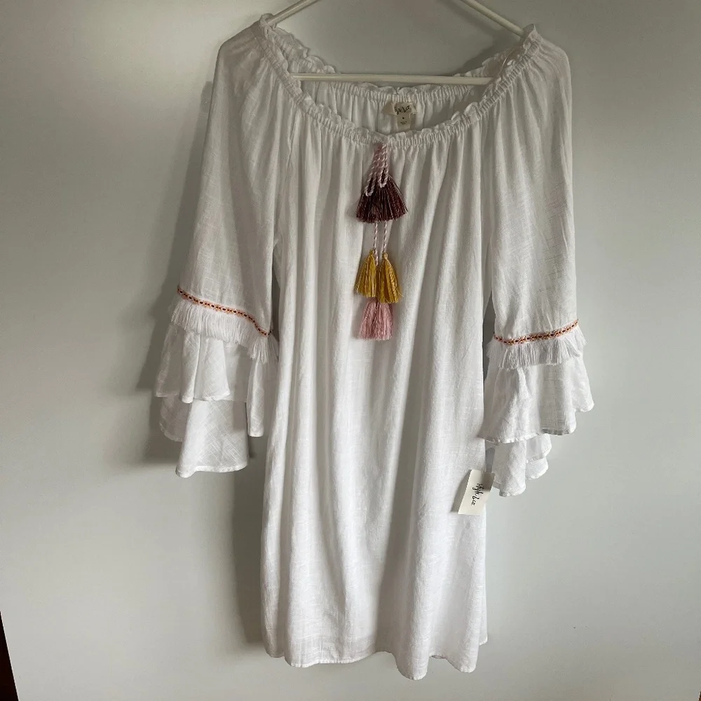NWT Style & Co boho beach coverup dress‎ Size M
